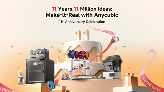 Promoção do 11º Aniversário da Anycubic 2026: Descontos em impressoras 3D e ofertas de materiais