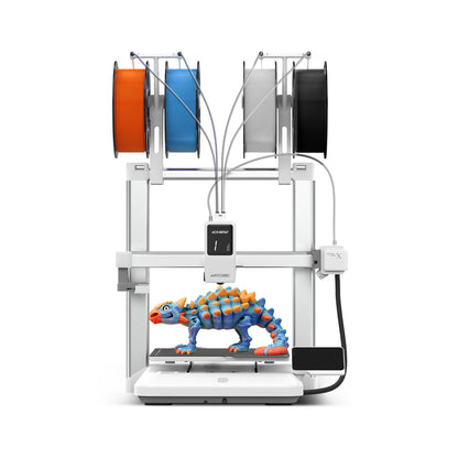 Anycubic Kobra X  Impressora 3D integrada de 4 cores, primeira camada perfeita, impressão silenciosa, impressão estável, fácil de usar para iniciantes
