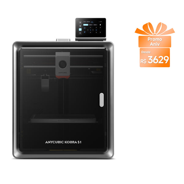 Impressora 3D Anycubic Kobra S1: Simples. Configure uma vez e pronto.